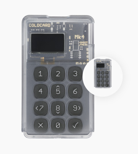 Аппаратный hodl-биткоин кошелек Coldcard MK4 с NFC (Уценка)