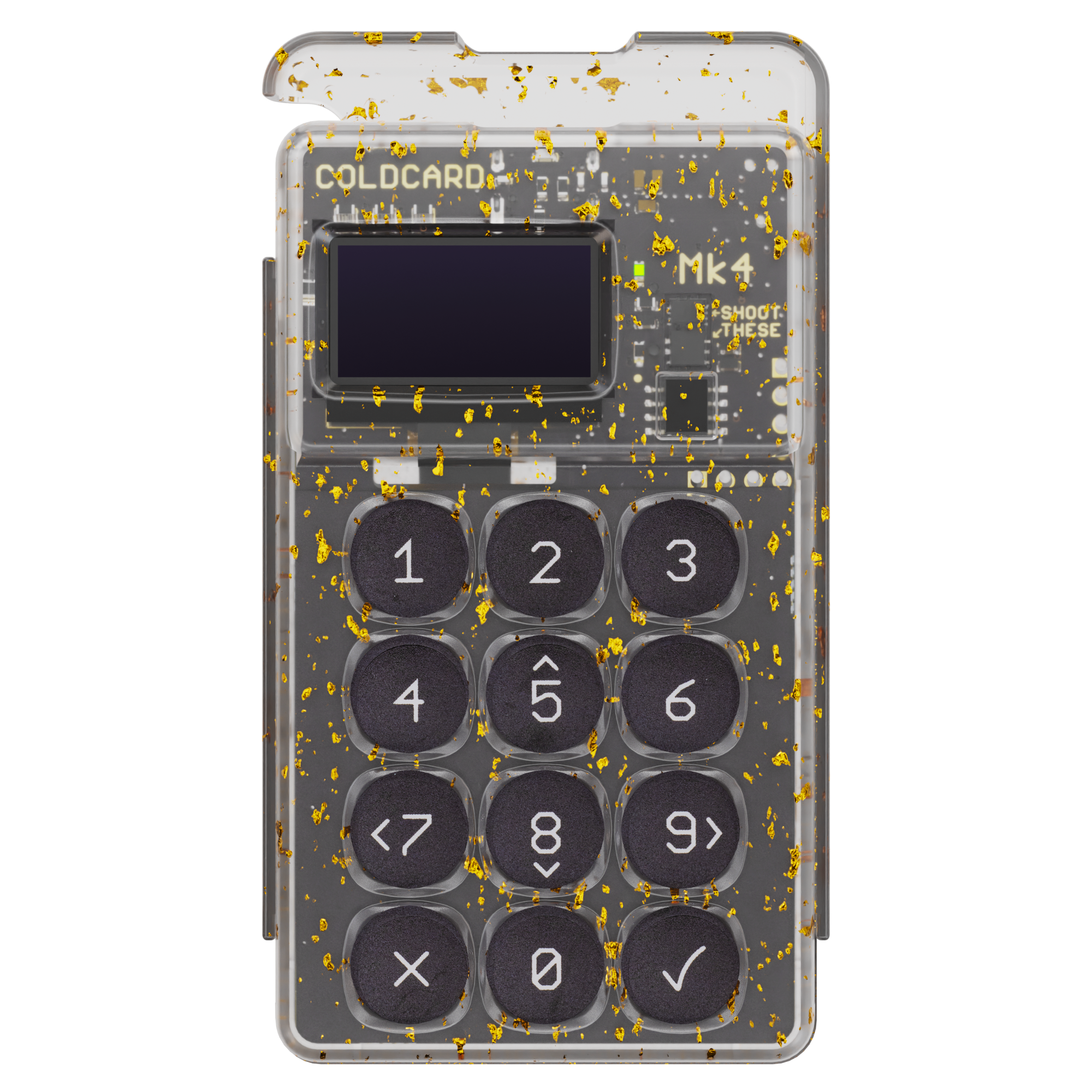 Аппаратный hodl-биткоин кошелек Coldcard MK4 Gold с NFC