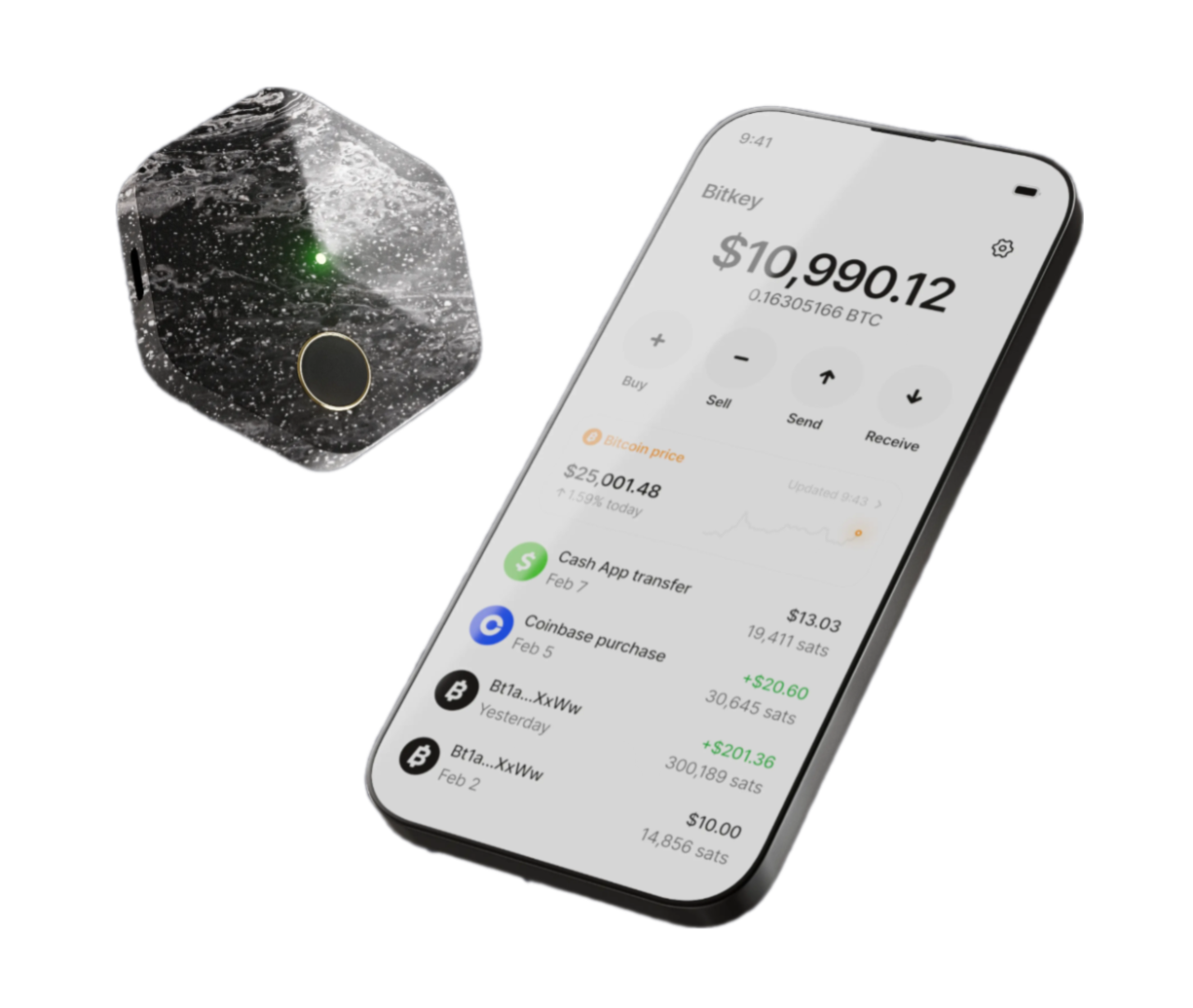 Аппаратный биткоин кошелек Bitkey