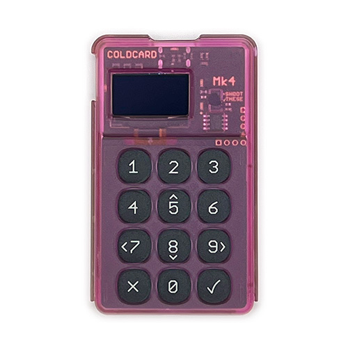 Аппаратный hodl-биткоин кошелек Coldcard MK4 Pink с NFC