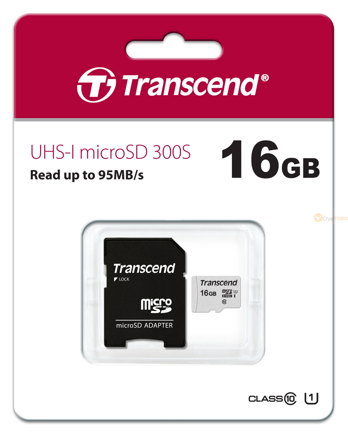 Micro SD карта Transcend 16GB + SD адаптер