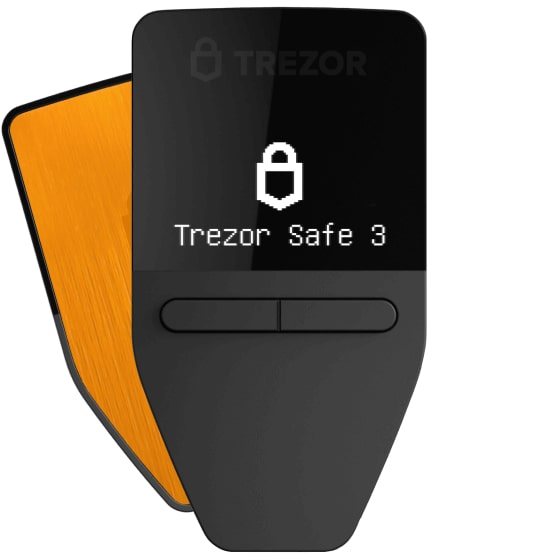 Аппаратный холодный криптокошелек Trezor Safe 3 Bitcoin-only для хранения криптовалют