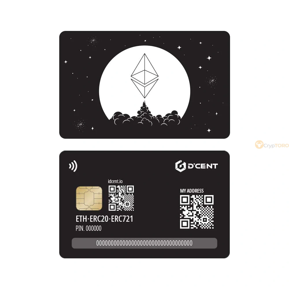 Аппаратный кошелек D’CENT Ethereum Card Wallet