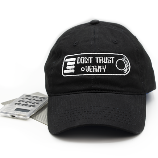 Кепка криптана Hat: Don't Trust - Verify
