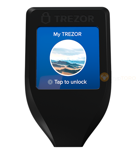 Аппаратный холодный криптокошелек Trezor Model T для хранения криптовалют