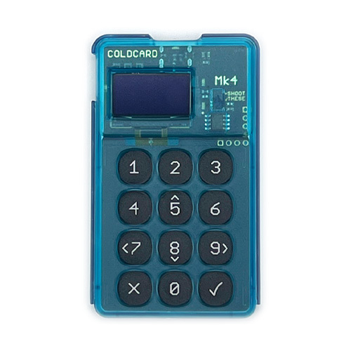 Аппаратный hodl-биткоин кошелек Coldcard MK4 Blue с NFC
