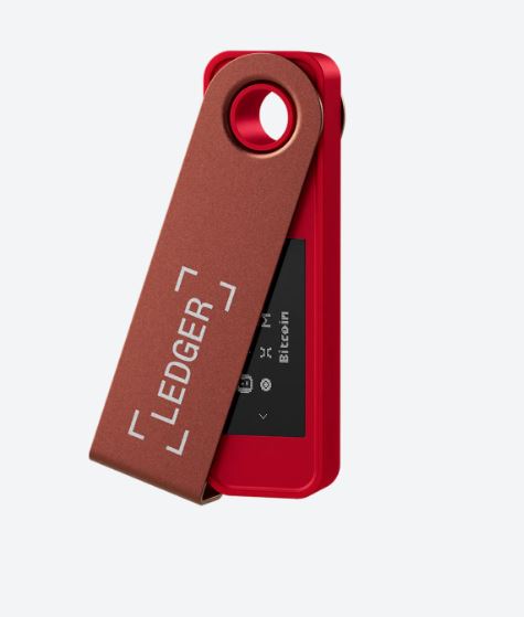 Аппаратный криптокошелек Ledger Nano S Plus Ruby Red 2023 - холодный кошелек для криптовалюты