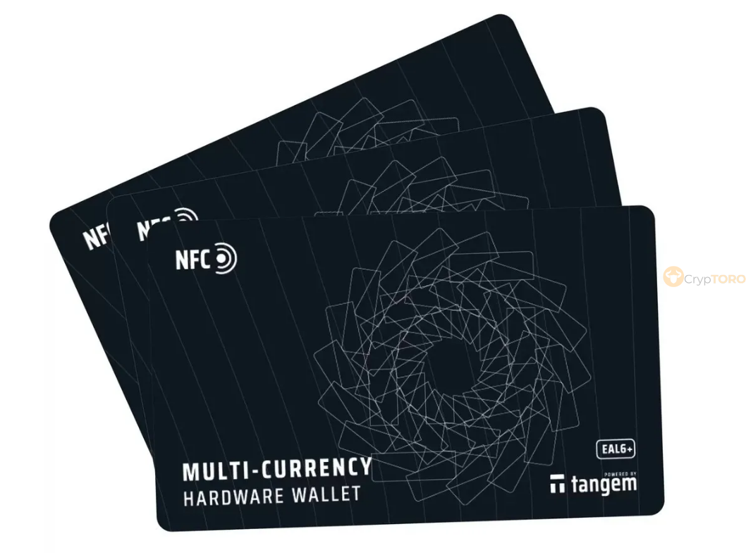Аппаратный кошелек Tangem Wallet комплект из 3 карт